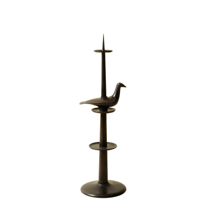 Bronze Bird Candlestick