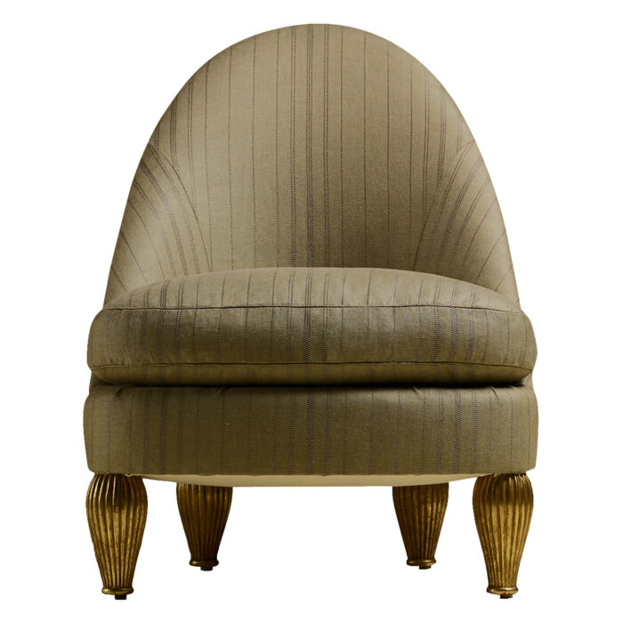 London Oval Slipper Chair