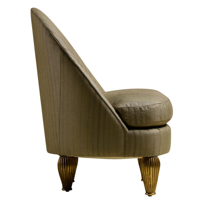 London Oval Slipper Chair