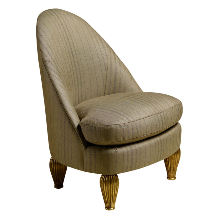 London Oval Slipper Chair