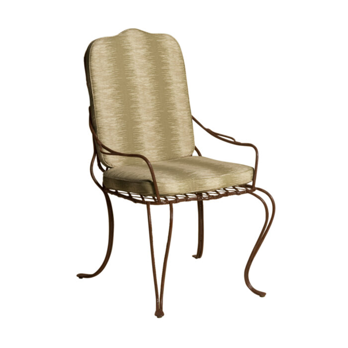 Twig Iron Dining Arm Chair Angled View