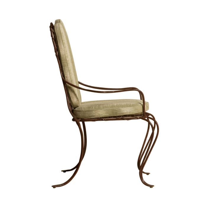 Twig Iron Dining Arm Chair Side View