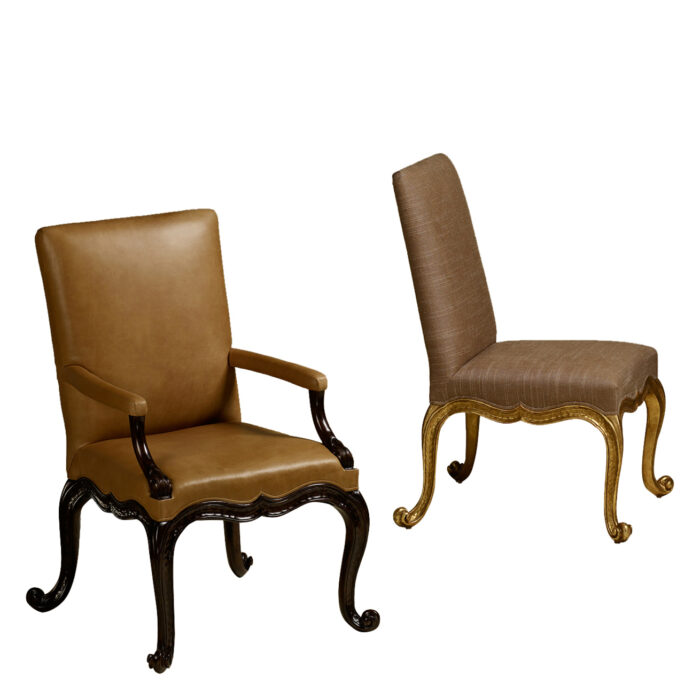 Kent Dining Side Chair Gold