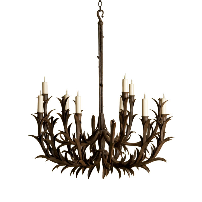 Sharp Leaf Chandelier