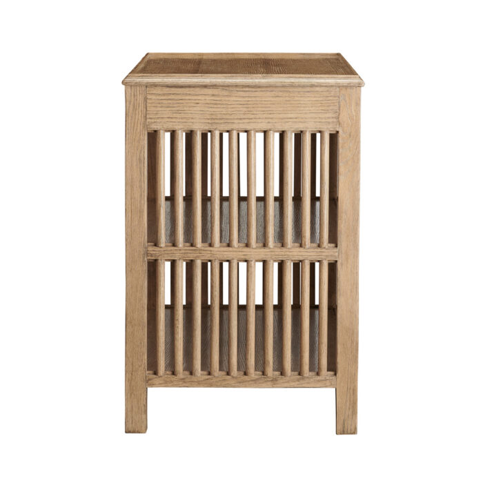 Dover Nightstand Slatted Oak image 2