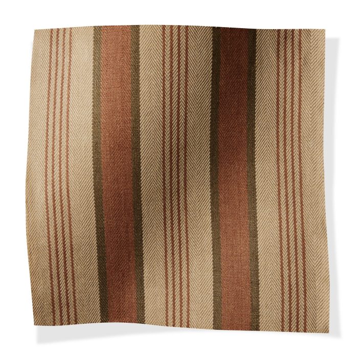 Wellington Stripe Salmon/Olive