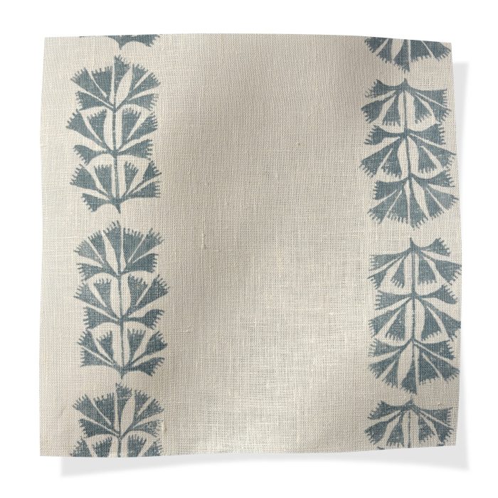 Sea Leaves Slate Blue/Natural