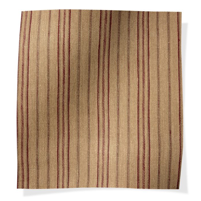 Kensington Stripe Red Taupe