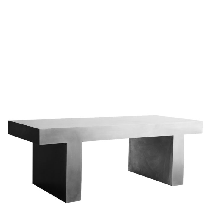 Argent Metal Coffee Table