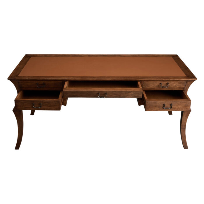 Cyrano Desk Cherry with all draws open