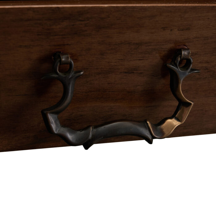 Cyrano Desk Cherry close up image of handle