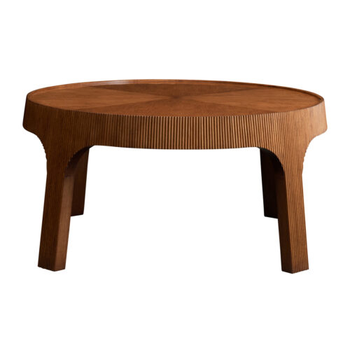 Reeded Bois Coffee Table Walnut 1