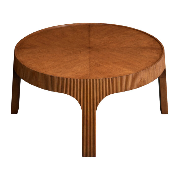 Reeded Bois Coffee Table Walnut 4