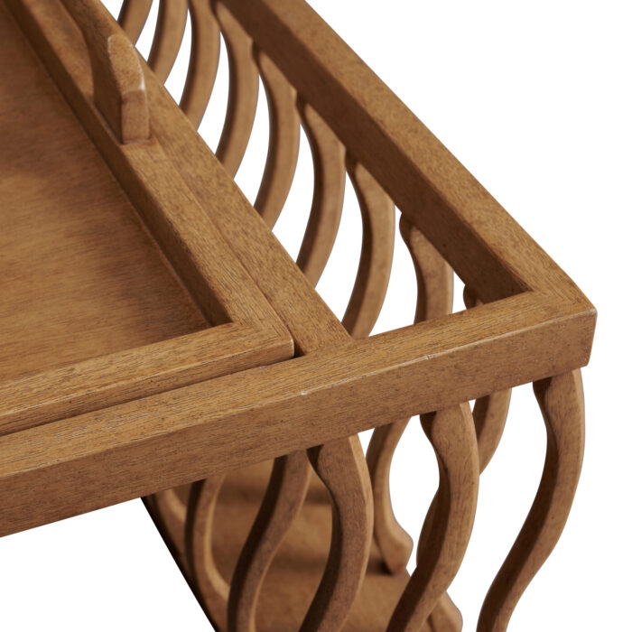 Mahogany Bed Tray Detail