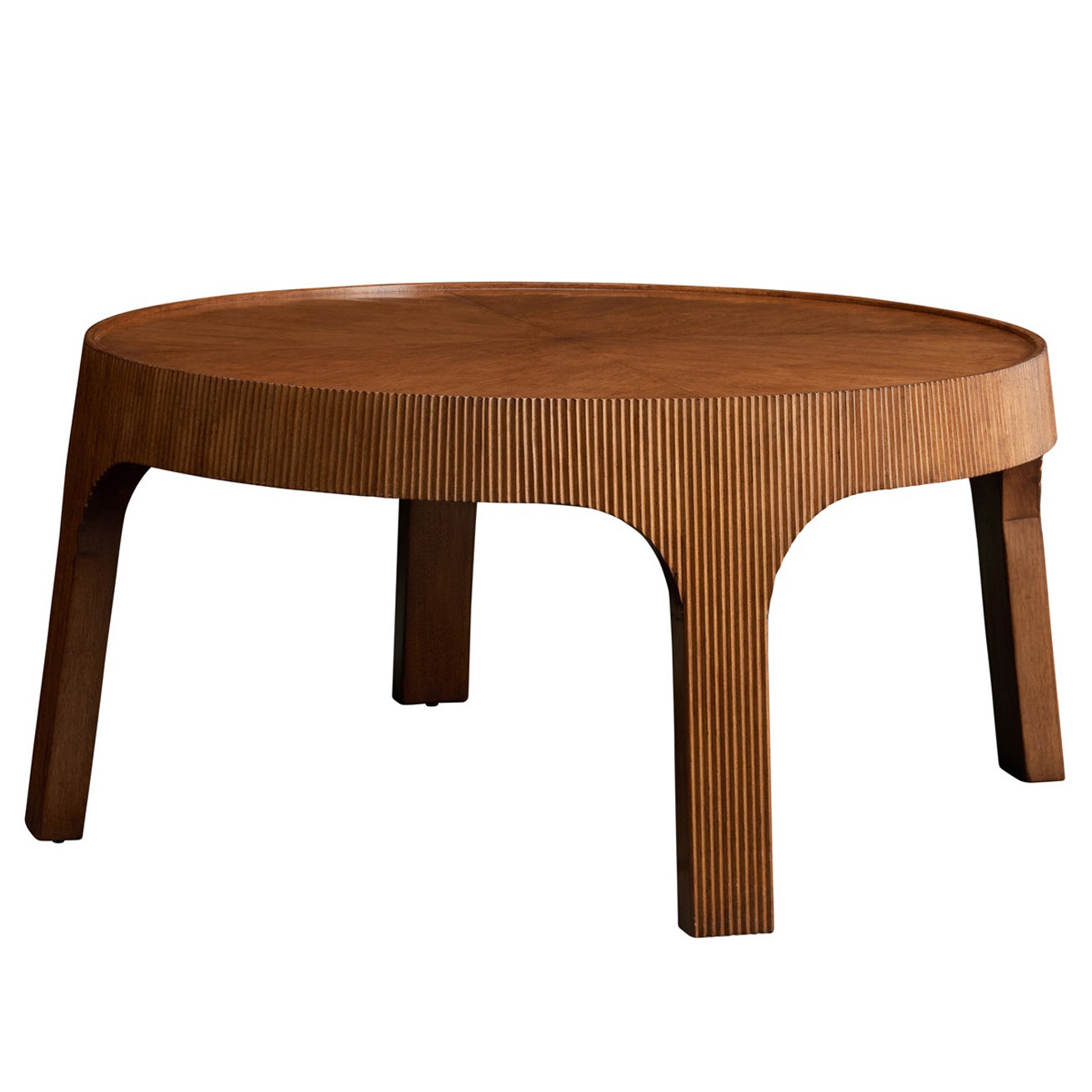Reeded Bois Coffee Table Walnut Reeded Bois Coffee Table Walnut - Image 2
