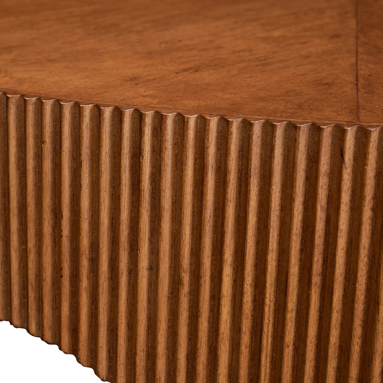Reeded Bois Coffee Table Walnut Reeded Bois Coffee Table Walnut - Image 4